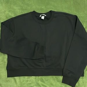 Black crop sweater
